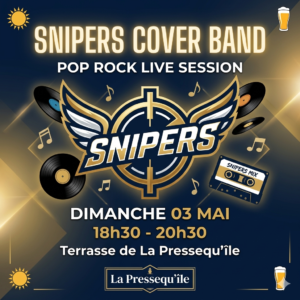 Affiche concert Snipers Cover Band à La Pressequ'île Claouey Bassin d'Arcachon