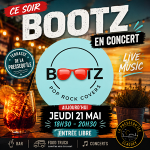 Bootz - 21 mai - La Pressequ'île Claouey - ce soir