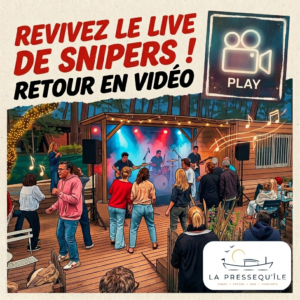 Vidéo du groupe Snipers en concert sur la terrasse de La Pressequ'île à Claouey
