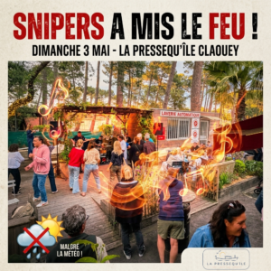 Snipers a mis le feu à La Pressequ'île Claouey carre